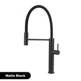 Aurivella FlexFlow 360° Küchenarmatur – Premium Messing mit Pull-Out Brause & Gold-Finish