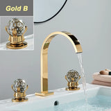 GoldQuell Dreiloch Waschtischarmatur