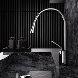 AurumLine Waschtischarmatur – Roségold Wasserhahn Messing | Schwenkbarer Waschbeckenhahn | Moderne Mischbatterie