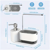 KüchenMaster All-in-One Spülorganizer – Multifunktionaler Seifenspender