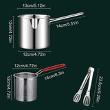 SumoFry – Japanisches Ölspar-Frittierpfannen-Set aus 304 Edelstahl mit Frittierkorb