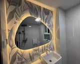LumaArt LED-Badezimmerspiegel – Designer-Wandspiegel mit LED-Beleuchtung & Unregelmäßiger Form
