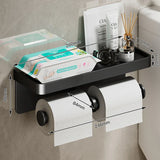 KomfortAblage Wandhalter für Toilettenpapier mit praktischer Auflage