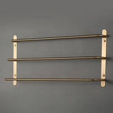 Eleganter Kupfer-Handtuchhalter | <50 cm | Mit Haken | Chrom-Finish