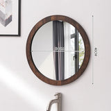 Eleganter Wandspiegel mit Holzrahmen