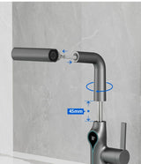 ThermaFall Luxus-Waschtischarmatur mit Temperaturanzeige
