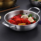CookSteel Master – Edelstahl Saucen- & Paellapfanne mit Profi-Griff