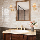 StoneGlow Subway Fliesenaufkleber – Beige 3D Backsplash Vinyl Fliesen