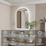 LuxOval Premium LED-Badezimmerspiegel