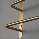Eleganter Kupfer-Handtuchhalter | <50 cm | Mit Haken | Chrom-Finish