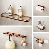 AuroraRosé Premium Badzubehör Set – 5-teiliges Wandmontage Set