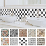 MosaikLux 3D Selbstklebende Mosaik-Wandfliesen – 10er Set
