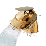 Wasserfall Waschtischarmatur aus Messing