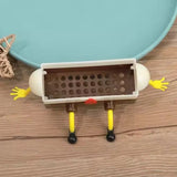 Küchen Spüle Ablaufkorb Wandhalter – Schwamm Organizer | Bürstenhalter mit Wasserablauf | Küchen Zubehör
