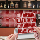 MosaikLux 3D Selbstklebende Mosaik-Wandfliesen – 10er Set