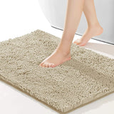 Samtweich Komfort-Chenille-Badematte – Rutschhemmend, flauschig weich und saugstark