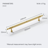 Aurelio PrimeGrip – Premium Möbelgriff aus Vollmessing in Elegantem Gold-Finish