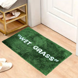 GreenMeadow Plush Fußmatte – Weiche „Wet Grass“-Optik