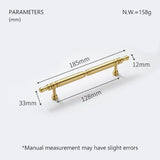 Aurelio PrimeGrip – Premium Möbelgriff aus Vollmessing in Elegantem Gold-Finish