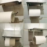 KomfortAblage Wandhalter für Toilettenpapier mit praktischer Auflage