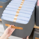 SchrankMeister Wäscheeinsatz – Kleidereinsatz für Schrank und Schublade | Perfekte Kleiderordnung | Platzsparende Aufbewahrung
