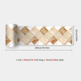 DecoMosaic 3D Mosaik Wandaufkleber – Selbstklebender, wasserdichter Backsplash