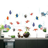 OzeanZauber 3D Wandsticker Meerestiere – Kinderfreundliche