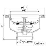 Aurumin Edelstahl Abflusssieb in Goldoptik