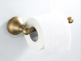NostalgieBrons Antik Messing Bad-Set – 3-teiliges Wandaccessoire für Bad & WC