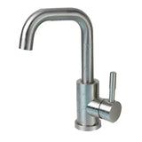 Elegante Einhebelarmatur mit Rundauslauf und Drehfunktion in Schwarznickel