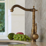 Aurex VintageFlow 360° Küchenarmatur – Antik-Messing Wasserhahn