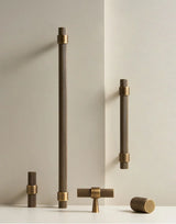 BrassLine Art Deco T-Bar Möbelgriff – Massives Messing im Retro