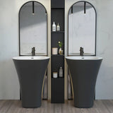 Premium-Freistehender Mineralwaschtisch „Aqualux“