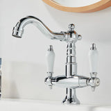 ForgeLux DualControl Waschtischarmatur – Industrial Wasserhahn Schwarz Matt