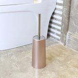 GlanzPur Eleganz – Premium WC-Bürstengarnitur aus Edelstahl in Roségold