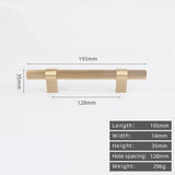 LineaLux Gold – Premium Möbelgriff aus Massivmessing in Antik & Gebürstetem Gold
