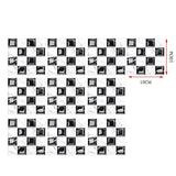 MosaikLux 3D Selbstklebende Mosaik-Wandfliesen – 10er Set