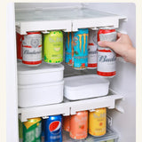 CoolRack – Doppelte Dosenablage & Ausziehbarer Kühlschrank-Organizer