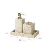 NaturaVero Travertin Badaccessoire-Set