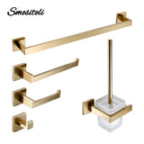 Luxor Badezimmer-Accessoire-Set | Edelstahl Gebürstet