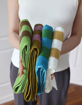 StripeElegance Luxe Baumwollhandtuch – Gestreiftes Premium-Handtuch in Hotelqualität