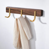 MapleGrip – 3-Haken Handtuchhalter aus Holz & Metall