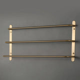 Eleganter Kupfer-Handtuchhalter | <50 cm | Mit Haken | Chrom-Finish