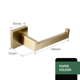 Luxor Badezimmer-Accessoire-Set | Edelstahl Gebürstet