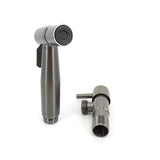 AquaJet Pro Hand-Bidetdusche in Schwarz-Grau-Silber