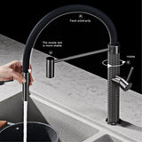 Aurivella FlexFlow 360° Küchenarmatur – Premium Messing mit Pull-Out Brause & Gold-Finish