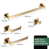 Luxor Badezimmer-Accessoire-Set | Edelstahl Gebürstet