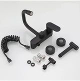 StrahlPro Wandmischbatterie in Schwarz aus Messing