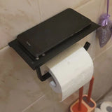KomfortAblage Wandhalter für Toilettenpapier mit praktischer Auflage