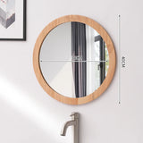 Eleganter Wandspiegel mit Holzrahmen